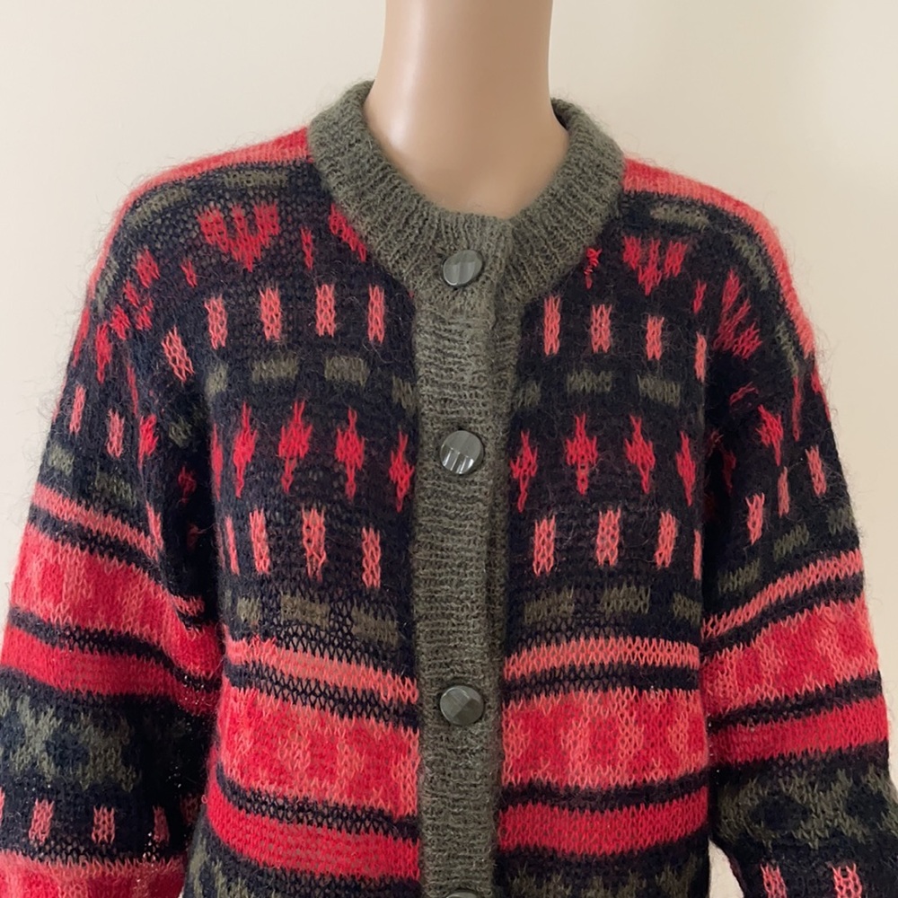 HANDCRAFTED | Longline multicolour cardigan - Picture 3 of 13